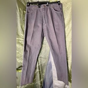 Wrangler Men’s Size 40x34 Gray Straight-Leg Jeans unhemmed